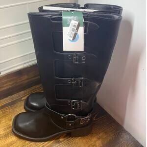 Wild Fable Black Buckle Tall Boots Size 7.5